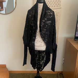 S BlackMilk Black Lace Shrug